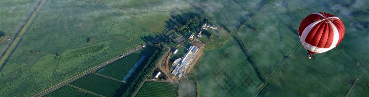 View of Yarra Valley from a hot air balloon