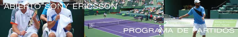 Sony Ericson Schedule of Play