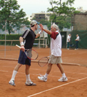 Clients Play on Official Practice Courts of Roland Garros
