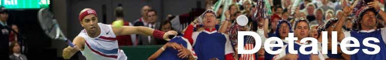 James Blake Volleys and Davis Cup Fans Cheer for Team USA
