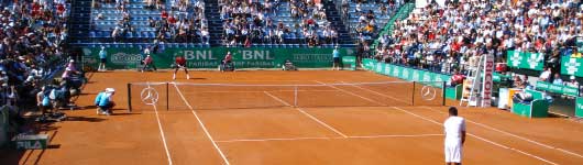 Italian Open Tennis Play